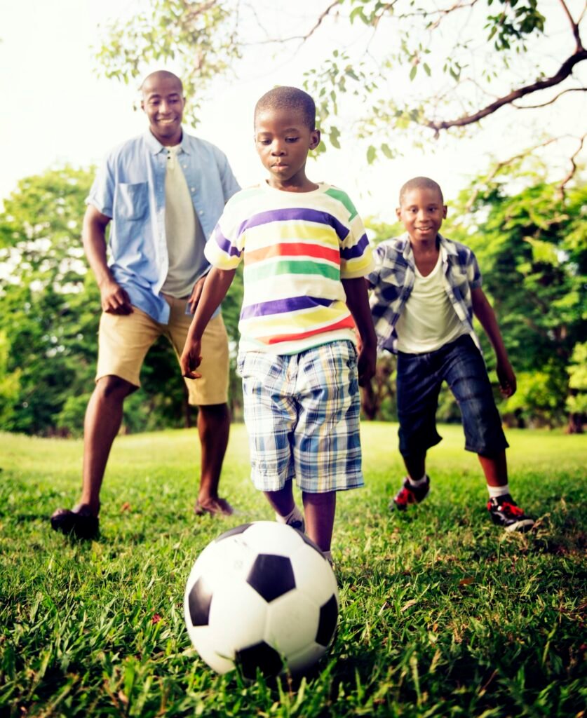 African Family Happiness Holiday Vacation Activity Concept